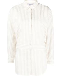 Fabiana Filippi - Stripe-Print Tied-Waist Shirt - Lyst