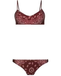 The Attico - Paisley-Print Bikini Set - Lyst