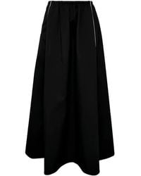 MSGM - Elasticated Midi A-Line Skirt - Lyst