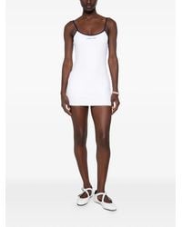 Sporty & Rich - Logo-Print Mini Dress - Lyst
