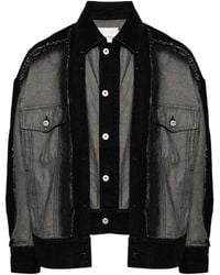 Feng Chen Wang - Deconstructed Denim Jacket - Lyst