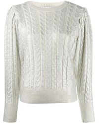 MSGM - ケーブルニット セーター - Lyst