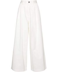 Societe Anonyme - Andy Pleat-detail Palazzo Trousers - Lyst