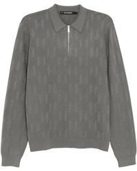 KARL LAGERFELD - Monogram Zipped Sweater - Lyst
