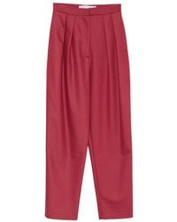 SIMONA CORSELLINI - Pleated Tailored Trousers - Lyst