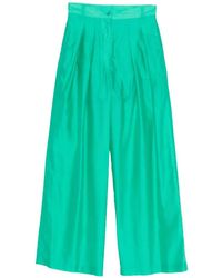 SOLOTRE - Pleated Trousers - Lyst