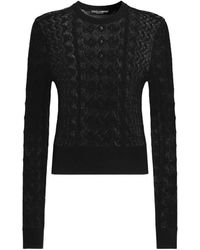 Dolce & Gabbana - Lace Pullover - Lyst
