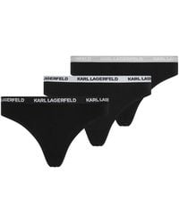 KARL LAGERFELD - Logo-Waistband Briefs - Lyst