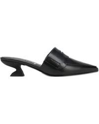 Ferragamo - Pointed-Toe Sculpted-Heel Mules - Lyst