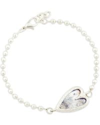 POISONED HEARTS - Heart-Pendant Chain Bracelet - Lyst