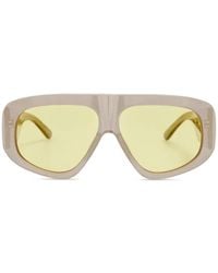 Linda Farrow - Geometric-Frame Sunglasses - Lyst