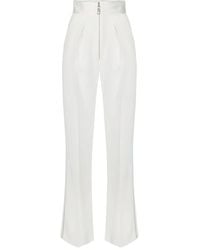 Elisabetta Franchi - Pantaloni A Palazzo Con Pieghe - Lyst