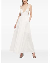 HUGO - Tie-Strap Maxi Dress - Lyst