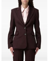 Hanita - Single-Breasted Peaked-Lapel Blazer - Lyst