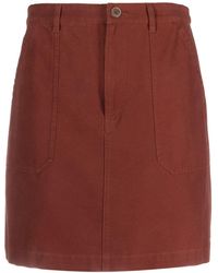 A.P.C. - Léa A-line Mini Skirt - Lyst