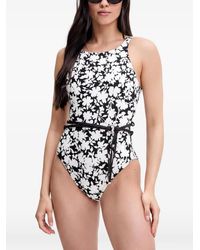 MICHAEL Michael Kors - Floral-Print Swimsuit - Lyst