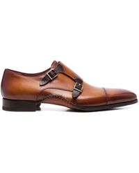magnanni double monk strap shoes