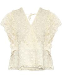 Munthe - Blaine Floral-Embroidered Top - Lyst
