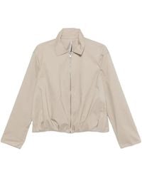 Liviana Conti - Zip-Fastening Pleated Jacket - Lyst