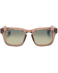 Maui Jim - Square-Frame Branded Sunglasses - Lyst