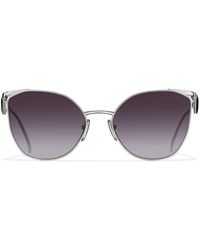Prada - Triangle-logo Cat-eye Sunglasses - Lyst