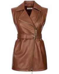 Sportmax - Favella Belted Sleeveless Jacket - Lyst