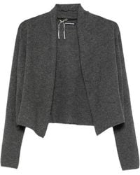 Susanne Bommer - Shawl-Collar Cropped Cardigan - Lyst