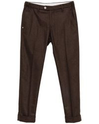 Jacob Cohen - Pressed-Crease Turned-Up Trousers - Lyst