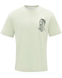 JW Anderson - X Pol Anglada T-Shirt mit Stickerei - Lyst