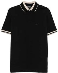 Emporio Armani - Polo À Logo Brodé - Lyst