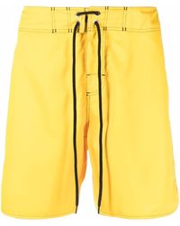 Jil Sander - Drawstring-waist Patch-pocket Swim Shorts - Lyst