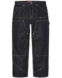 Supreme - Paneled Double-Knee Straight-Leg Jeans - Lyst