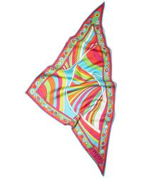 PUCCI - Iride And Onde-Print Silk Scarf - Lyst