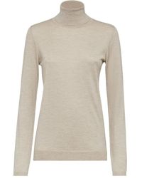 Brunello Cucinelli - Roll-Neck Knit Jumper - Lyst