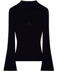 Courreges - Cut-out Ribbed Jumper - Lyst