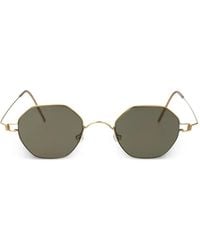 Lindberg - Zonnebril Met Geometrisch Montuur - Lyst