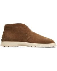 Tod's - Chukka Suede Boots - Lyst
