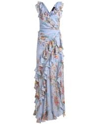 Etro - Abito Lungo Con Ruches E Cut-Out, Donna, Taglia - Lyst