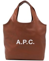 A.P.C. - Sac Porté Épaule À Détail De Logo - Lyst