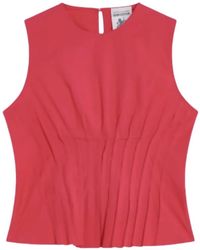Semicouture - Geplooide Top - Lyst