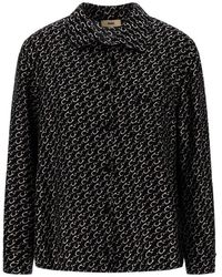 Herno - Zijden Overhemd Met Print - Lyst