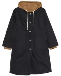 Herno - Buttoned Hooded Coat - Lyst