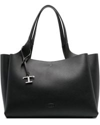 Tod's - T Timeless Medium Leather Tote Bag - Lyst