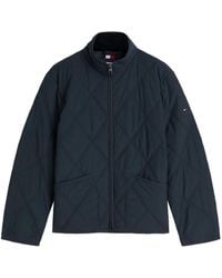 Tommy Hilfiger - Diamond-Quilted Zip-Up Jacket - Lyst