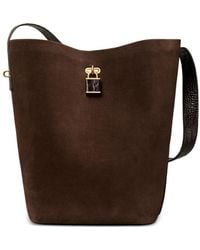 Tory Burch - Sac Seau Fin Lock En Daim - Lyst