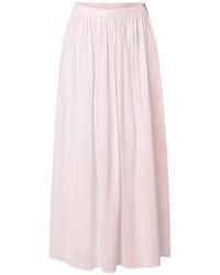 Loulou de Saison - Naya Gathered Flared Long Skirt - Lyst