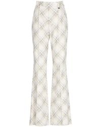 Vivienne Westwood - Check-Pattern Distressed Trousers - Lyst