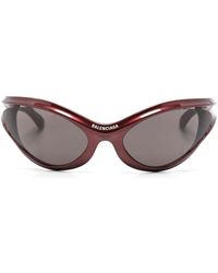 Balenciaga - Dynamo Sonnenbrille mit rundem Gestell - Lyst