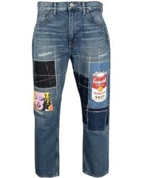 Junya Watanabe - Patchwork-Detail Denim Jeans - Lyst