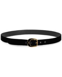 Etro - Velvet Belt With Enamelled Paisley Buckle - Lyst